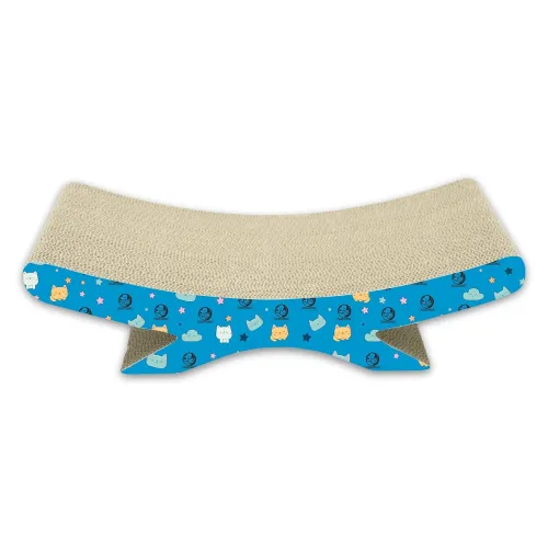 Image of Foodie Puppies Cat Scratcher Post: cardboard scratcher with catnip.