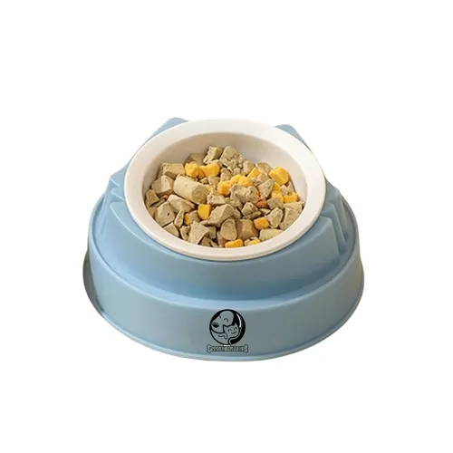Image of Foodie Puppies Tilted Cat Food/Water Bowl.