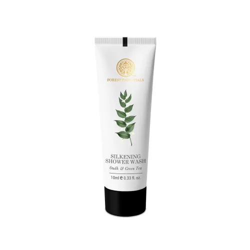 Image of Forest Essentials Silkening Shower Wash Oudh & Green Tea 10ml