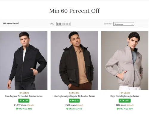 Image of Fort Collins Mes's Jackets Minimum 60% Discount