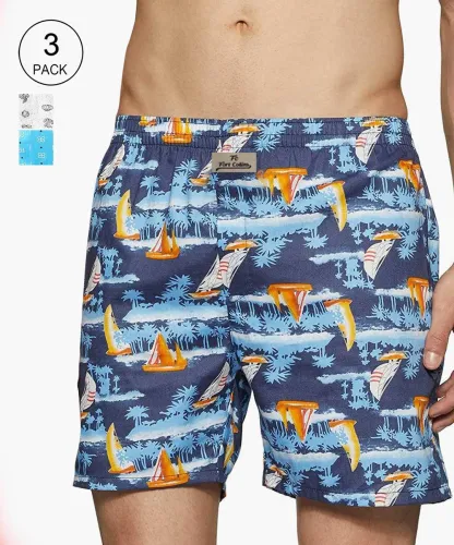 Image of Fort Collins Pack of 3 Printed Men Boxer