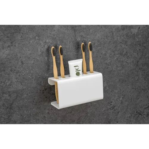 Image of FORTUNE Acrylic Wall Mounted Tooth Brush Stand