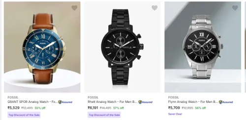 Image of Fossil Men Analog Watch Minimum 55% Discount