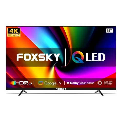 Image of Foxsky 55-Inch 4K Ultra HD Smart LED TV (FS55GATV, Black)