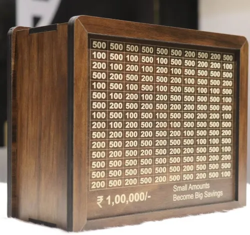 Image of Fravy Wooden Money Saving Box