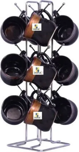 Image of Freekers Stainless Steel V Shape Cup Stand for Kitchen