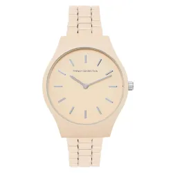 French Connection Analog Beige Dial Womens Watch
