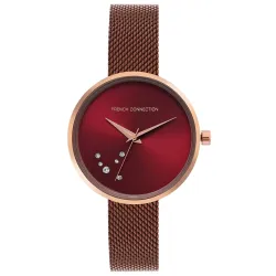 French Connection Analog Red Dial Womens Watch