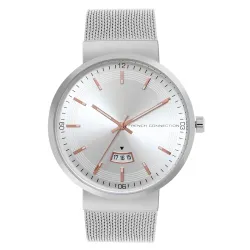 French Connection analog silver dial mens watch