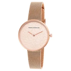 French Connection Analog White Dial Womens Watch