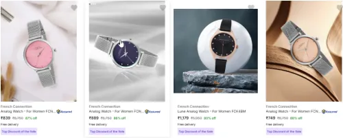 Image of French Connection analog women’s watch Upto 85-90% Disocunt