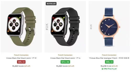 Image of French Connection Brand Smartwatch @ Up to 82% Discount
