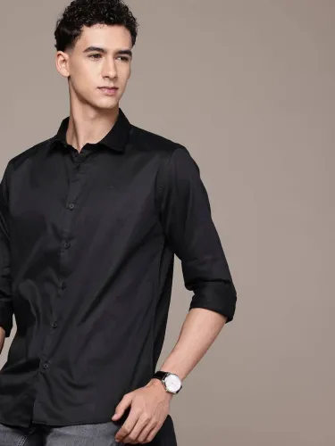 Image of French Connection Men Slim Fit Solid Casual Shirt