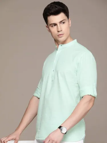 Image of French Connection Men Slim Fit Solid Casual Shirt