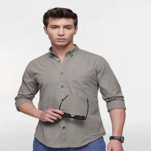 Image of French Connection Pure Cotton Slim Fit Casual Shirt