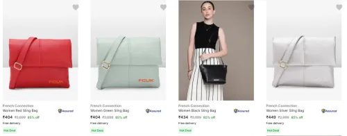Image of French Connection Sling Bags at minimum 81% Discount