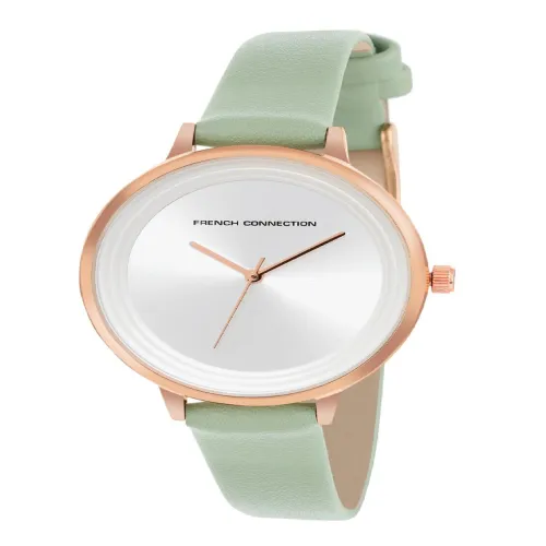 Image of French Connection Solid Dial & Leather Straps Analogue Watch FCN00001C