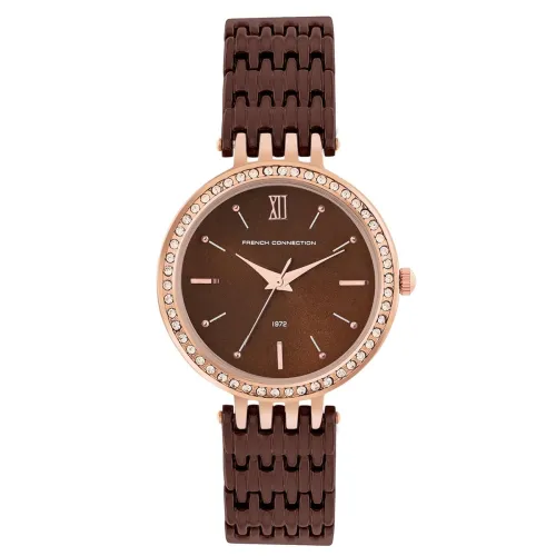 Image of French Connection Spring-Summer 2023 Analog Dark Brown Dial Women's Watch