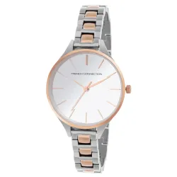 French Connection Stainless Steel Analog Silver Dial Womens Watch