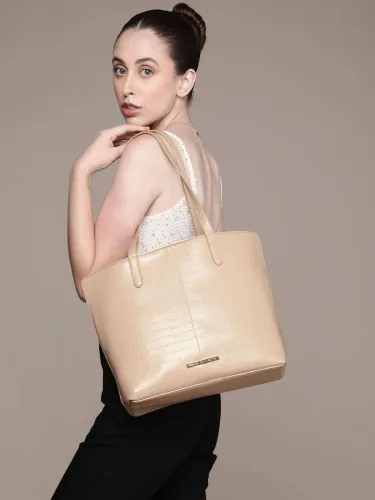 Image of French Connection Women Beige Shoulder Bag