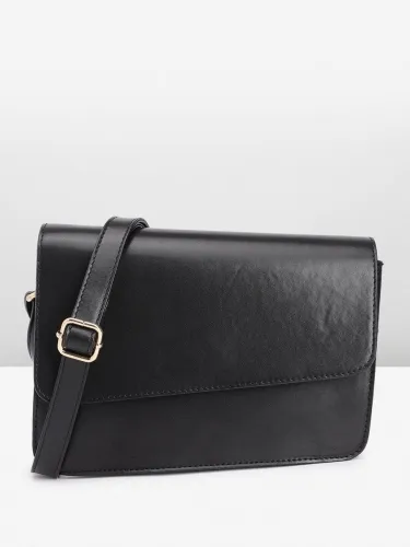 Image of French Connection Women Black Sling Bag
