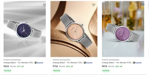 Image of French Connection Women's Wrist Watches at minimum 80% Discount