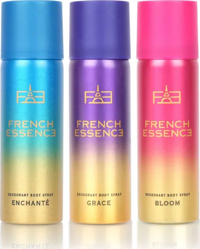 Image of FRENCH ESSENCE Luxury Combo Pack Enchante,Grace & Bloom (50ml Each) Long Lasting