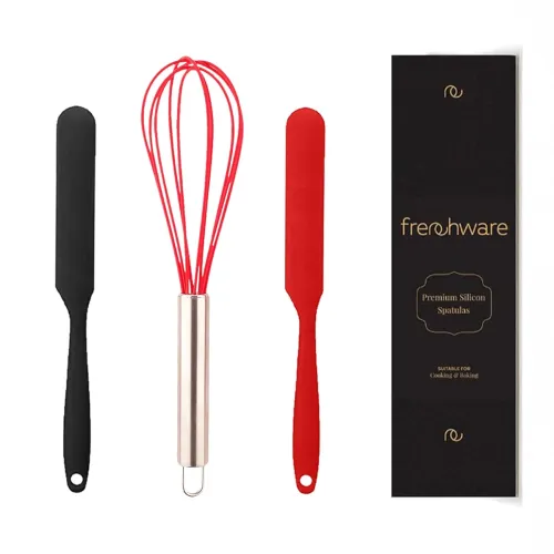 Image of Frenchware Silicone Spatula & Whisk Set, 3-Piece