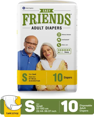 Image of FRIENDS Easy Tape Type Adult Diapers - S 10pcs