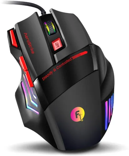 Image of Frontech AeroStrike Wired USB Gaming Mouse with 7 Buttons