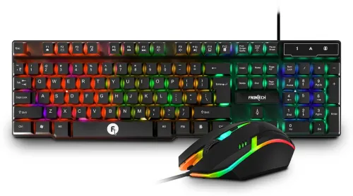 Image of Frontech KB-0040 Wired Gaming Combo Keyboard and Optical Mouse
