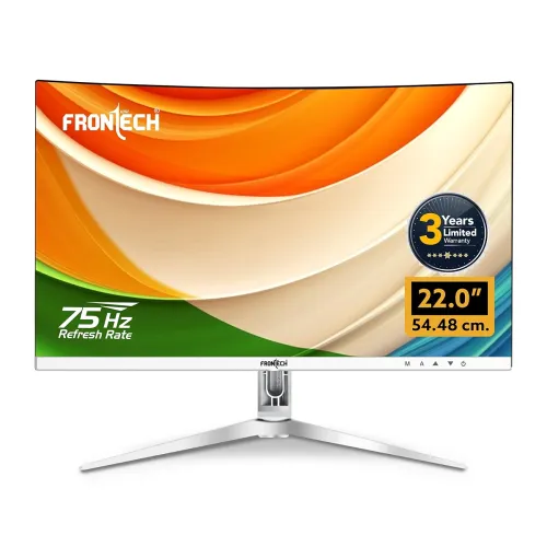 Image of FRONTECH Ultima Series 22 Inch Curved LED Monitor| Refresh Rate 75Hz |3500R Curve| Full HD 1080p| 