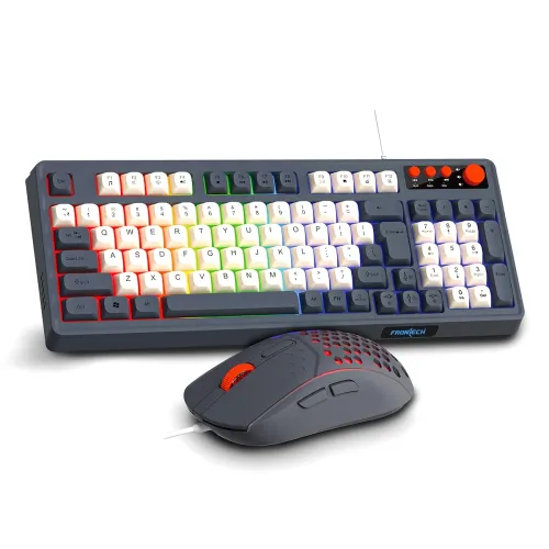 Image of Frontech Wired Aero Blade Gaming Keyboard & Mouse Set (KB-0044)