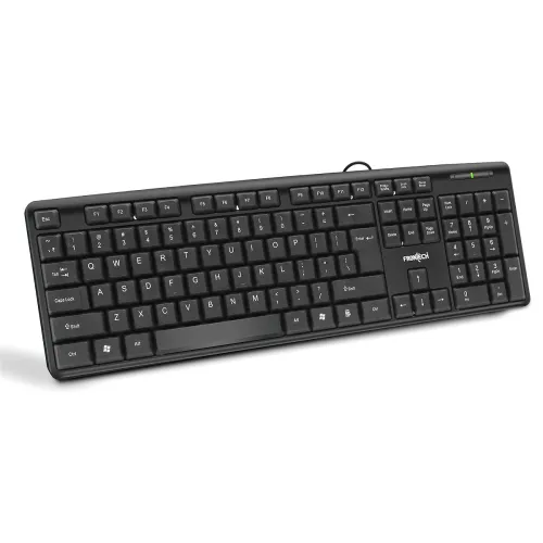 Image of FRONTECH Wired Keyboard (USB, FT-1672, Black)