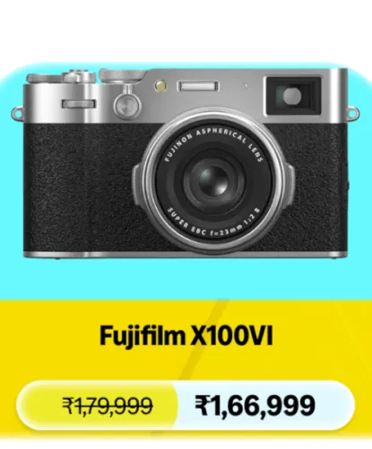 Image of Fujifilm X100VI Camera @ ₹166999 on Amazon Prime Day Sale