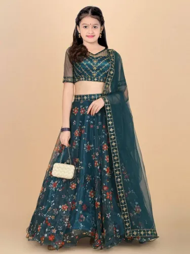 Image of FULPARI Girls Lehenga Choli Set