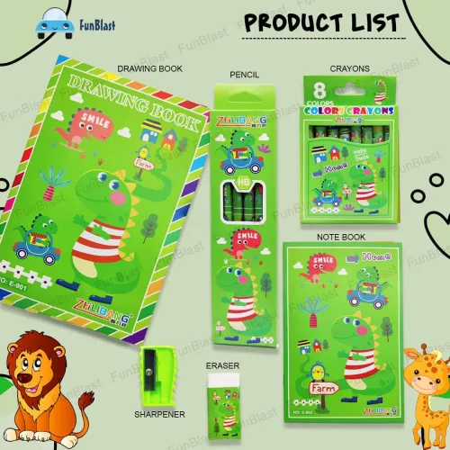 Image of FunBlast Stationery Kit for Kids set6