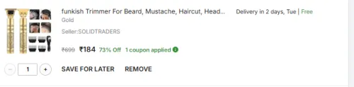 Image of funkish Trimmer For Beard
