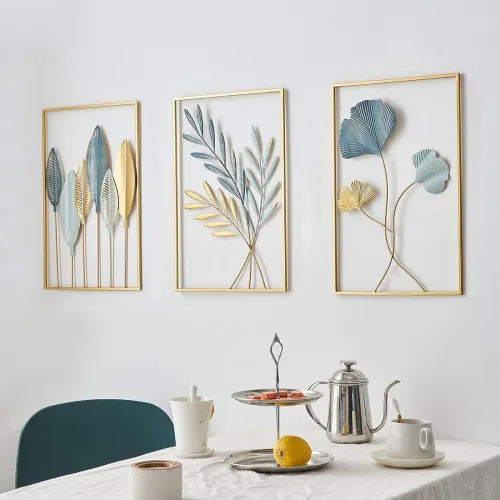 Image of FUNTEREST Gold Leaf Wall Decor 