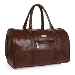 Fur Jaden Brown Textured Leatherette Stylish