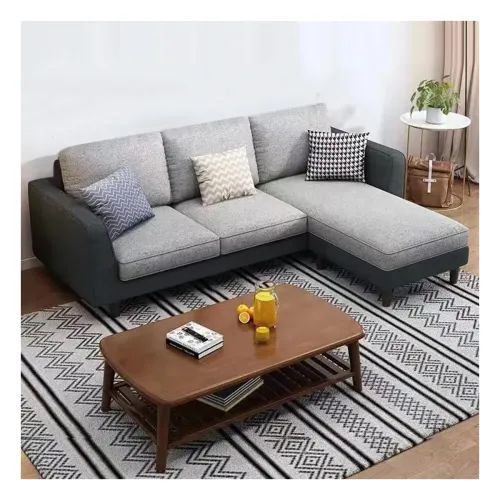 Image of FURNY Arlo 4 Seater Fabric RHS Sofa Set
