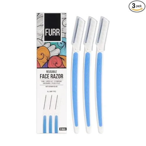 Image of FURR Reusable Face Razor, Pack of 3