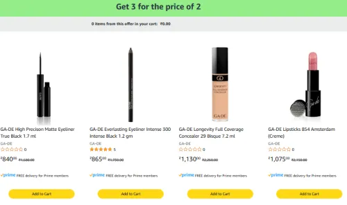 Image of GA-DE Beauty Offer: Buy 2 Products & Get 1 FREE
