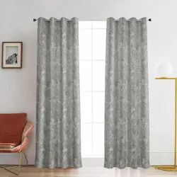 Galaxy Home Decor Premium Room‑Darkening Foil Stripe Curtains 8ft.