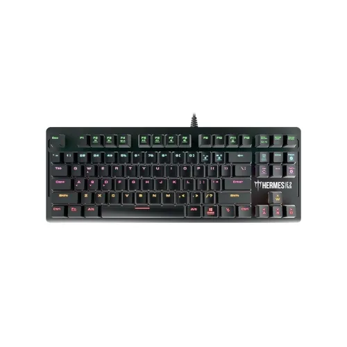 Image of GAMDIAS 7 Colour Backlit Gaming USB Mechanical Keyboard