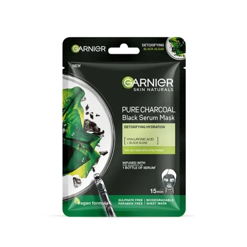 Image of Garnier Charcoal Hydrating Face Mask (28g)
