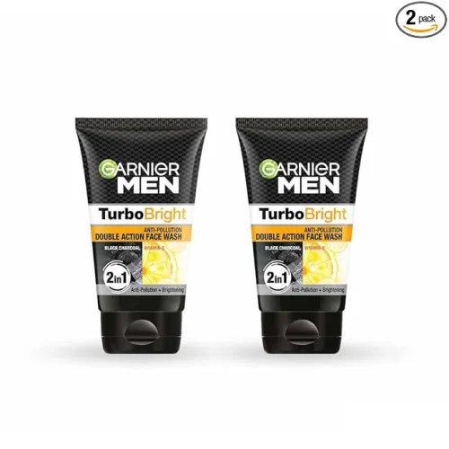 Image of Garnier Men TurboBright Double Action Face Wash (100g x 2)