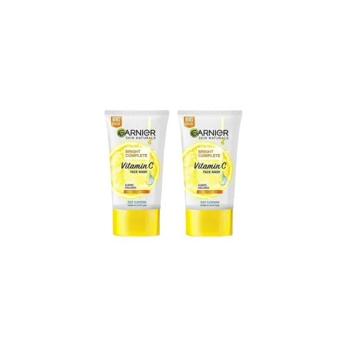 Image of Garnier Skin Naturals Bright Complete Vitamin C Face Wash 150g (Pack of 2)