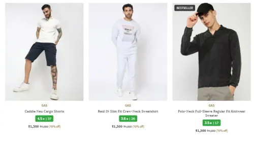 Image of Gas Men Fashion Sweatshirt Flat 70% Discount