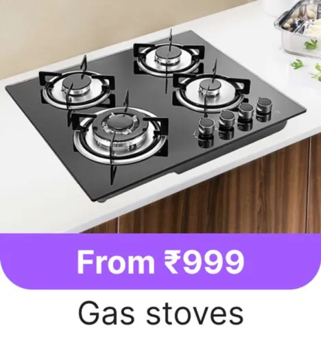Image of Gas Stoves starting at ₹999 on Flipkart GOAT Sale